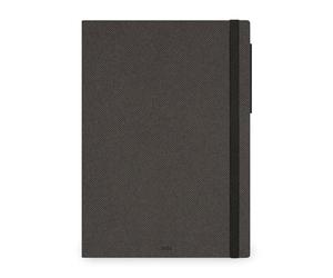 Legami - Agenda Settimanale Maxi 2026, Deep Graphite, 12 Mesi, Chiusura con Elastico, Diario da Gennaio 2026 a Dicembre 2026, in Carta FSC Certificata, 19.5 x 26.5 cm