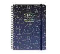 Legami - Agenda Settimanale Spiralata Large, 12 Mesi, Diario da Gennaio 2025 a Dicembre 2025, Planner Pieghevole 2025/2026, Chiusura con Elastico, Taschina Finale, Rubrica, 15 x 21 cm, Stars