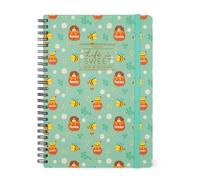 Legami - Agenda Settimanale Spiralata Large, 12 Mesi, Diario da Gennaio 2025 a Dicembre 2025, Planner Pieghevole 2025/2026, Chiusura con Elastico, Taschina Finale, Rubrica, 15 x 21 cm, Bee