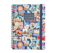 Legami - Agenda Settimanale Spiralata Large 2026, Travel Stickers, 12 Mesi, Chiusura con Elastico, Diario da Gennaio 2026 a Dicembre 2026, in Carta FSC Certificata, 15 x 21 cm