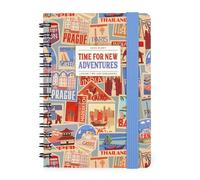 Legami - Agenda Settimanale Spiralata Small, 12 Mesi, Diario da Gennaio 2025 a Dicembre 2025, Planner Pieghevole 2025/2026, Chiusura con Elastico, Taschina Finale, 8.5 x 13 cm, Travel Stickers