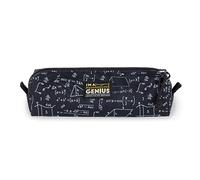 Legami - Astuccio, Chiusura a Zip, Realizzato da Plastica riciclata, Resistente, Pratico, 22x6 cm, Tema Genius