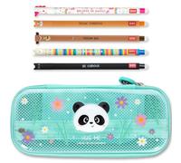 LEGAMI WonderWow - Astuccio e penna cancellabile, set di 5 penne a forma di animale con inchiostro termosensibile + astuccio a 2 scomparti, articoli per il rientro a scuola per ragazze, ragazzi