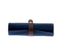 Legami - Astuccio in Cotone Canvas, 24,3x19,8 cm, Roll Up, Chiusura con Bottone Regolabile, all'Interno 7 Spazi di Diverse Dimensioni, Blue, Adatto per Disporre il Materiale all'Interno ordinatamente