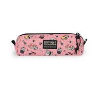 Legami - Astuccio My Pencil Case, Tema Sushi Cat, Chiusura a Zip, in Plastica riciclata, Resistente, Capiente, Pratico, per Scuola, per Ufficio, 22 x 6 cm