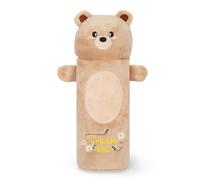 Legami - Astuccio Super Soft, Tema Teddy Bear, Astuccio soffice, Cartoncino con Disegno da colorare incluso, 100% Poliestere, Super Soft Pencil Case