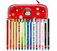 Legami Astuccio WonderWow Ladybug con Set di 15 Penne Cancellabili con Inchiostro Termosensibile a Forma di Animale