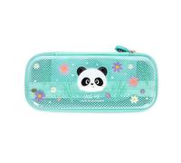 Legami - Astuccio Wonderwow, Tema Panda, 2 Scomparti e Portapenne interno, Scomparto interno con Tessuto a Rete, Chiusura a Zip, 23x11x5 cm