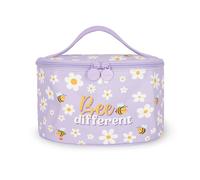 Legami - Beauty Case Hello beauty, Tema Bee, Borsa per Trucchi spaziosa, Chiusura a Zip, Tasche interne, Fascette porta Pennelli, Beauty Case da viaggio, 21x19 cm