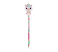 LEGAMI Believe in Magic - Matita HB con Squishy Unicorn, matita in grafite cancellabile con design arcobaleno, cancelleria per scuola, studio e ufficio