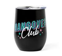 Legami - Bicchiere Termico 325 Ml, Hot&Cold, Ø 9 cm, in Acciaio Inox a doppio Strato e Plastica, Tema Hangover, Riutilizzabile, Tappo Ermetico con Foro per Cannuccia, Leggero, Resistente