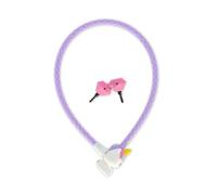 Legami - Bike Lock, Lucchetto per Bicicletta con Chiave, Tema Unicorn, Esterno in Poliestere, Interno in Metallo, Lunghezza 75 cm, Accessori Bicicletta Bambini