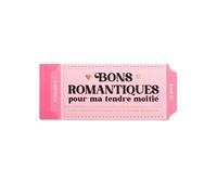 Legami - Blocco di 24 Voucher Romantici, in Francese, Buoni Romantici per la tua Metà, Buoni Regalo per San Valentino, Compleanno, Anniversario, Carta FSC certificata