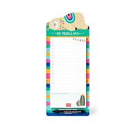 Legami – Blocco note magnetico Don't Forget – 11x26 cm, 60 fogli, base magnetica, tema Llama