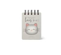 Legami - Block Notes Spiralato a Righe Mini, 220 Pagine, in Carta certificata FSC®, Carta 80 g/m², 7x10 cm, Tema Kitty