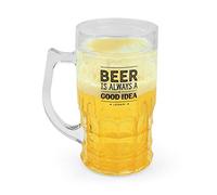 Legami - Boccale di Birra Refrigerante, 440 ml, in PS, EPS, Liquido Refrigerante, Dotato di Doppio Fondo, Mantiene le Bevande Fresche più a Lungo, Tenere in Freezer per 2 Ore, 1 Unità (Confezione da 1)