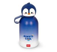 Legami - Borraccia Termica per Bambini Hot&Cold BFF, Tema Penguin, in Inox 18/8 a Doppio Strato con Chiusura ermetica, Conserva il Caldo per 12h e il per Freddo 24h, Capacità 310 ml