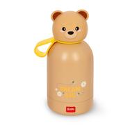 Legami - Borraccia Termica per Bambini Hot&Cold BFF, Tema Teddy Bear, in Inox 18/8 a Doppio Strato con Chiusura ermetica, Conserva il Caldo per 12h e il per Freddo 24h, Capacità 310 ml