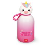 Legami - Borraccia Termica per Bambini Hot&Cold BFF, Tema Unicorn, in Inox 18/8 a Doppio Strato con Chiusura ermetica, Conserva il Caldo per 12h e il per Freddo 24h, Capacità 310 ml