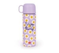 Legami - Borraccia Termica, Tazzina inclusa, capacità max 500 ml | Leggera e resistente, 3 Modalità di Bevuta in un solo Tappo, Scovolino per Pulire incluso, Acciaio 18/8 a doppio Strato