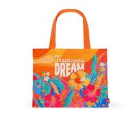 Legami - Borsa Mare Donna, Grande, Beach Bag in Materiale Rinforzato, da Spiaggia con Chiusura Bottone Magnetico, Tote Bag, Sostiene fino a 15 KG, 44 x 61,5 cm