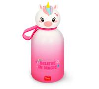 Legami - Borraccia Termica per Bambini Hot&Cold BFF, Tema Unicorn, in Inox 18/8 a Doppio Strato con Chiusura ermetica, Conserva il Caldo per 12h e il per Freddo 24h, Capacità 310 ml