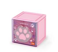 Legami - Box Componibile da Scrivania Cutie Cubes, Tema Kitty, Organiser da Scrivania, Portaoggetti, Foglio di Adesivi incluso, Impilabile, Multifunzionale, in ABS, 90 x 90 x 100 cm