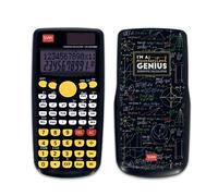 Legami - Calcolatrice Scientifica Count On Me, Tema Genius, 3 Modalità, Base, Funzioni Scientifiche e Calcoli Statistici, Cover Scorrevole, Digitale, Doppia Alimentazione