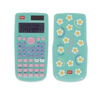 Legami - Calcolatrice Scientifica Count On Me, Tema Daisy, 3 Modalità, Base, Funzioni Scientifiche e Calcoli Statistici, Cover Scorrevole, Digitale, Doppia Alimentazione