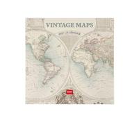Legami - Calendario 2027 da Muro, Vintage Maps, 12 Mesi, 30 x 29 cm