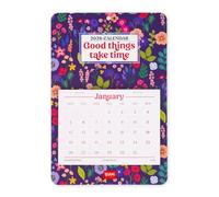 Legami - Calendario da Muro 13 Mesi, Flowers, Calendario da Parete, da Gennaio 2026 a Gennaio 2027, Lingua Inglese, Supporto in Cartoncino Rigido, 13 Fogli staccabili da 100 g/m2 (uno per mese)