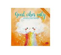 Legami Calendario da Parete 2024, 12 Mesi e Planner annuale, Spazio per Note e Appunti, Numero della Settimana, 6 Lingue, Segni zodiacali e Festività internazionali, Cellophanatura singola, 30x29 cm