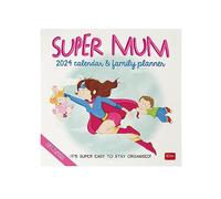 Legami - Calendario da Parete 2024 Planner,12 Mesi e Planner annuale, Spazio per Note e Appunti, Numero della Settimana, Segni zodiacali e Festività internazionali, Cellophanatura singola, 30x29 cm