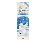 Legami - Calendario da Parete 2026, Aphorisms, Calendario da Muro Piccolo, 12 Mesi e Planner Annuale, in 6 Lingue, Spazio per Note, Segni Zodiacali, Festività Internazionali, 16 x 49 cm