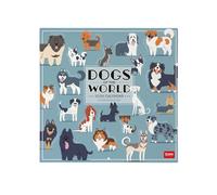 Legami - Calendario da Parete 2026, Dogs of The World, Calendario da Muro Grande, 12 Mesi e Planner Annuale, in Inglese, Spazio per Note, Segni Zodiacali, Festività Internazionali, 30 x 29 cm