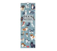 Legami - Calendario da Parete 2026, Dogs Of The World, Calendario da Muro Piccolo, 12 Mesi e Planner Annuale, in Inglese, Spazio per Note, Segni Zodiacali, Festività Internazionali, 16 x 49 cm