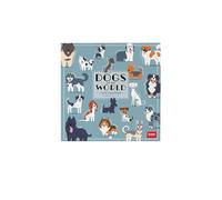 Legami - Calendario da Parete 2026, Dogs Of The World, Calendario da Muro Piccolo, 12 Mesi e Planner Annuale, in Inglese, Spazio per Note, Segni Zodiacali, Festività Internazionali, 18 x 18 cm