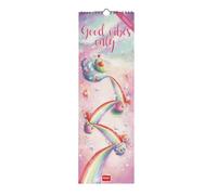 Legami - Calendario da Parete 2026, Good Vibes Only, Calendario da Muro Piccolo, 12 Mesi e Planner Annuale, in 6 Lingue, Spazio per Note, Segni Zodiacali, Festività Internazionali, 16 x 49 cm