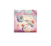 Legami - Calendario da Parete 2026, Good Vibes Only, Calendario da Muro Piccolo, 12 Mesi e Planner Annuale, in 6 Lingue, Spazio per Note, Segni Zodiacali, Festività Internazionali, 18 x 18 cm