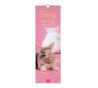Legami - Calendario da Parete 2026, Honey Bunny, Calendario da Muro Piccolo, 12 Mesi e Planner Annuale, in 6 Lingue, Spazio per Note, Segni Zodiacali, Festività Internazionali, 16 x 49 cm