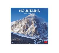 Legami - Calendario da Parete 2026, Mountains, Calendario da Muro Grande, 12 Mesi e Planner Annuale, in 6 Lingue, Spazio per Note, Segni Zodiacali, Festività Internazionali, 30 x 29 cm