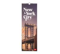 Legami - Calendario da Parete 2026, New York, Calendario da Muro Piccolo, 12 Mesi e Planner Annuale, in 6 Lingue, Spazio per Note, Segni Zodiacali, Festività Internazionali, 16 x 49 cm