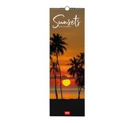 Legami - Calendario da Parete 2026, Sunsets, Calendario da Muro Piccolo, 12 Mesi e Planner Annuale, in 6 Lingue, Spazio per Note, Segni Zodiacali, Festività Internazionali, 16 x 49 cm