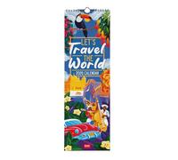 Legami - Calendario da Parete 2026, Travel The World, Calendario da Muro Piccolo, 12 Mesi e Planner Annuale, in Inglese, Spazio per Note, Segni Zodiacali, Festività Internazionali, 16 x 49 cm