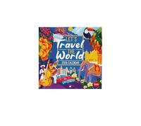 Legami - Calendario da Parete 2026, Travel The World, Calendario da Muro Piccolo, 12 Mesi e Planner Annuale, in Inglese, Spazio per Note, Segni Zodiacali, Festività Internazionali, 18 x 18 cm