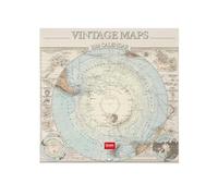 Legami - Calendario da Parete 2026, Vintage Maps, Calendario da Muro Grande, 12 Mesi e Planner Annuale, in 6 Lingue, Spazio per Note, Segni Zodiacali, Festività Internazionali, 30 x 29 cm