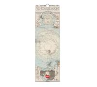 Legami - Calendario da Parete 2026, Vintage Maps, Calendario da Muro Piccolo, 12 Mesi e Planner Annuale, in 6 Lingue, Spazio per Note, Segni Zodiacali, Festività Internazionali, 16 x 49 cm