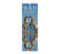 Legami - Calendario da Parete 2026, Wild Horses, Calendario da Muro Piccolo, 12 Mesi e Planner Annuale, in 6 Lingue, Spazio per Note, Segni Zodiacali, Festività Internazionali, 16 x 49 cm