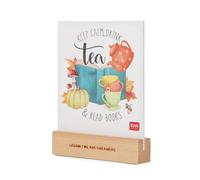 Legami - Calendario da Tavolo, 12 Mesi, Lingua Inglese, Calendario 2026 con Base in Legno, 12 Fogli in Cartoncino di Alta Qualità da 300 g/m2 (Uno per Mese), 10.5 x 13 x 2.5 cm