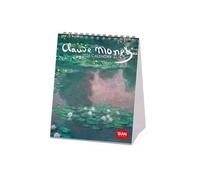 Legami - Calendario da Tavolo 2026, Claude Monet, Calendario da Scrivania, 12 Mesi e Planner Annuale, in 6 Lingue, Segni zodiacali, Festività internazionali, 12 x 14.5 cm